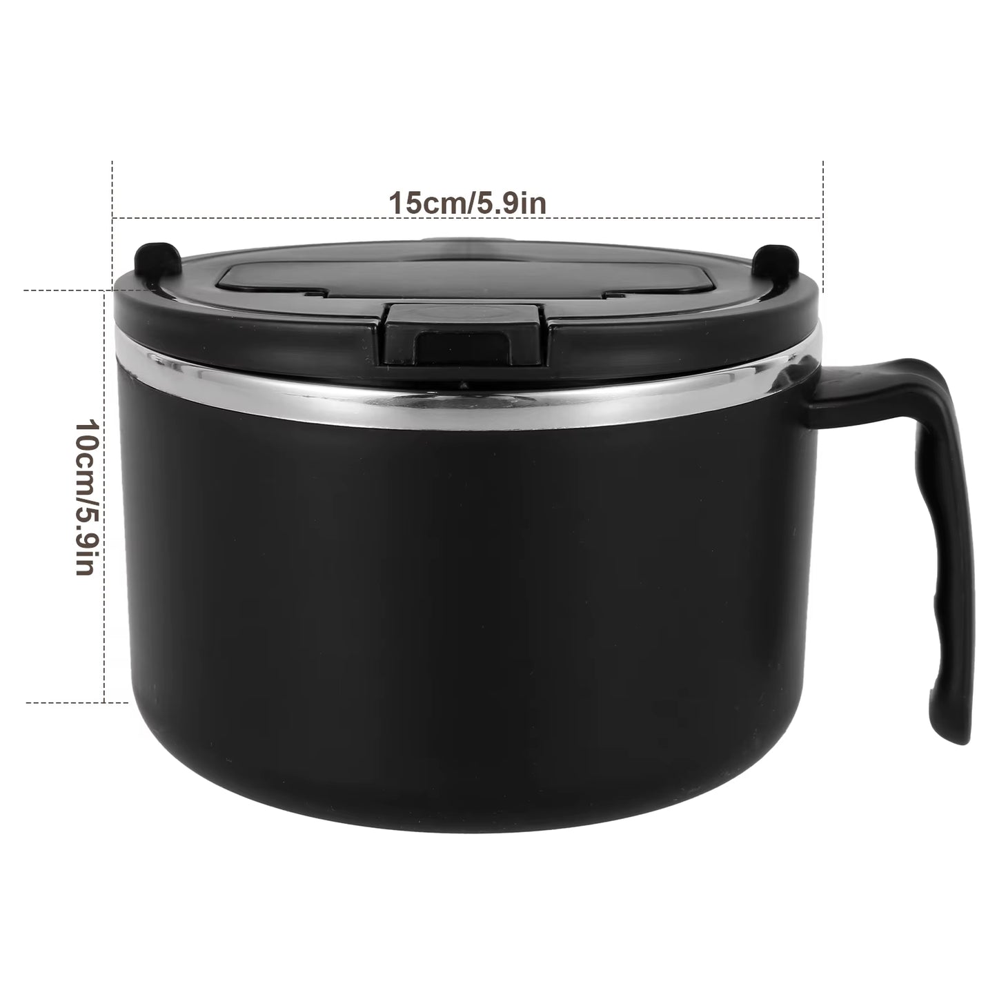 1200Ml Rapid Ramen Bowl with Filterable Lid Spoon Chopsticks BPA Free Ramen Cooker Bowl Dishwasher Safe Noodles Cooker Bowl