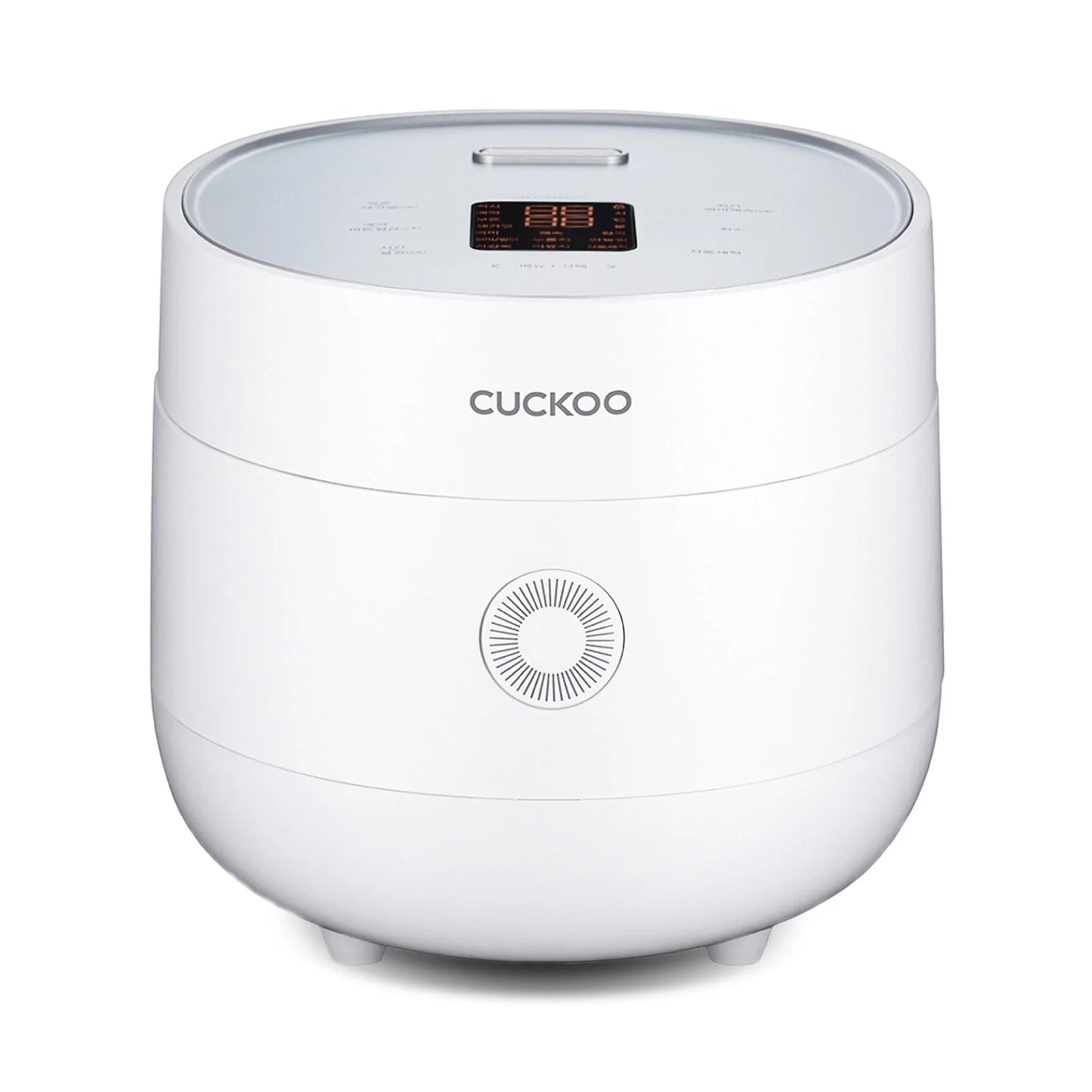 White Micom Rice Cooker - 13 Cooking Modes, Auto Clean, LCD Display