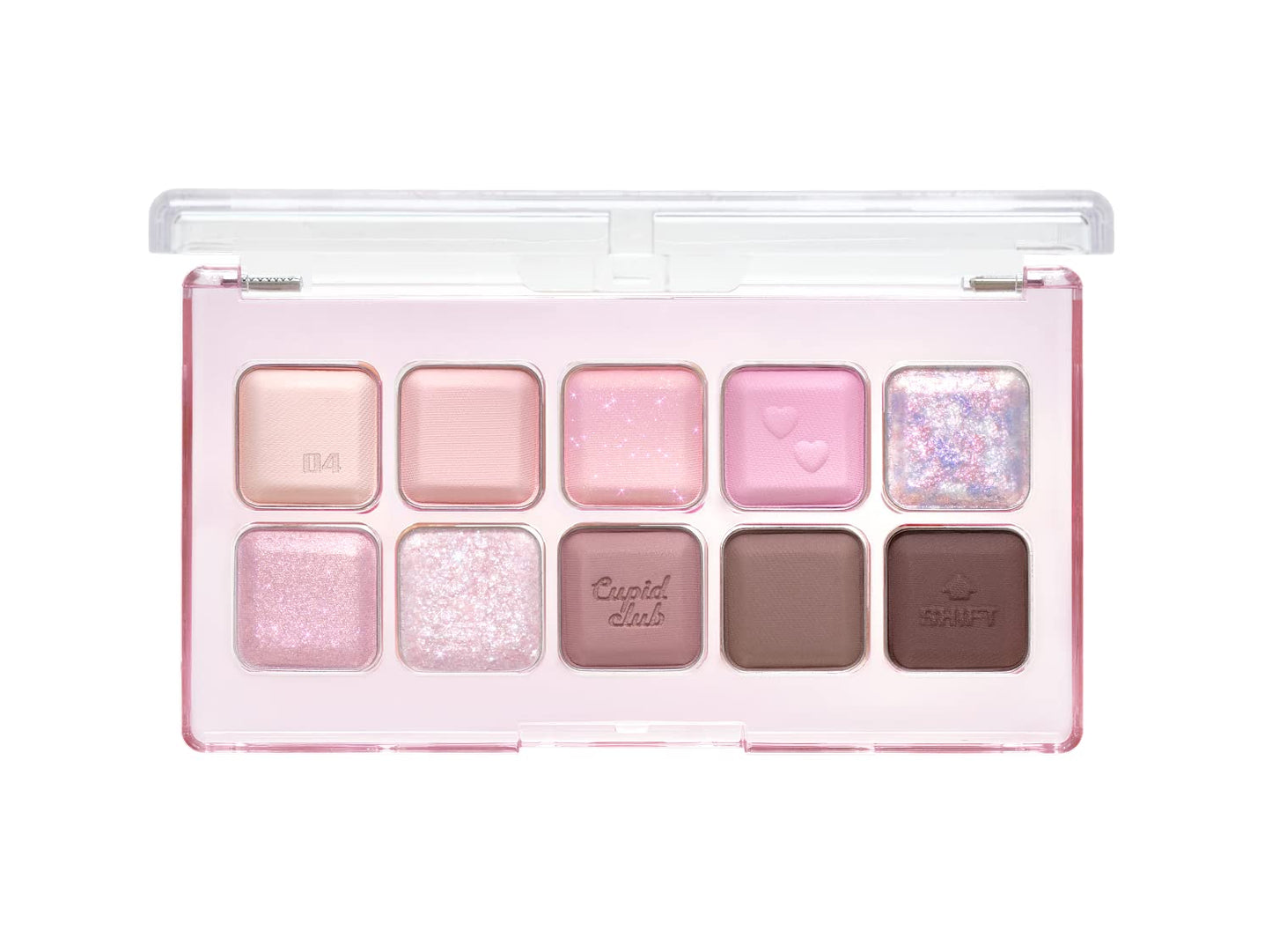 Mood Keyboard Eyeshadow Palette | Soft Neutral Ash Color, Long-Wearing, Glitter, Clear Watercolor | Palette with Easy Color Matching for All | K-Beauty (04#Cool Membership)