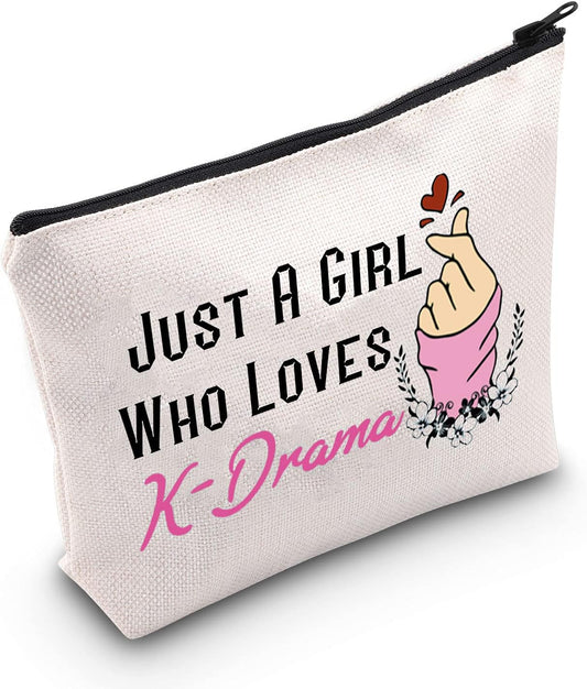 K-Drama Makeup Bag Perfect Gift for K-Drama Lovers & Travelers